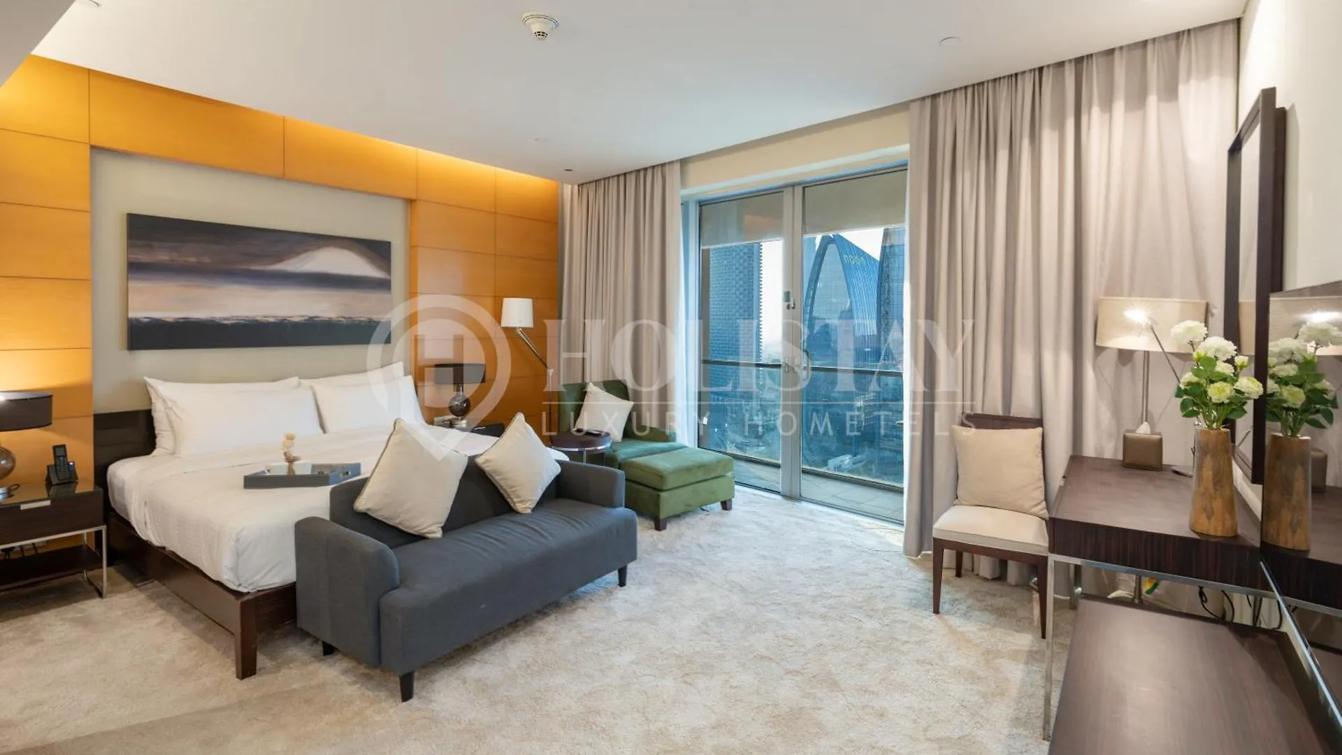 Holistay Luxury Homes - Burj Khalifa View - Direct Access Dubai Mall شقة