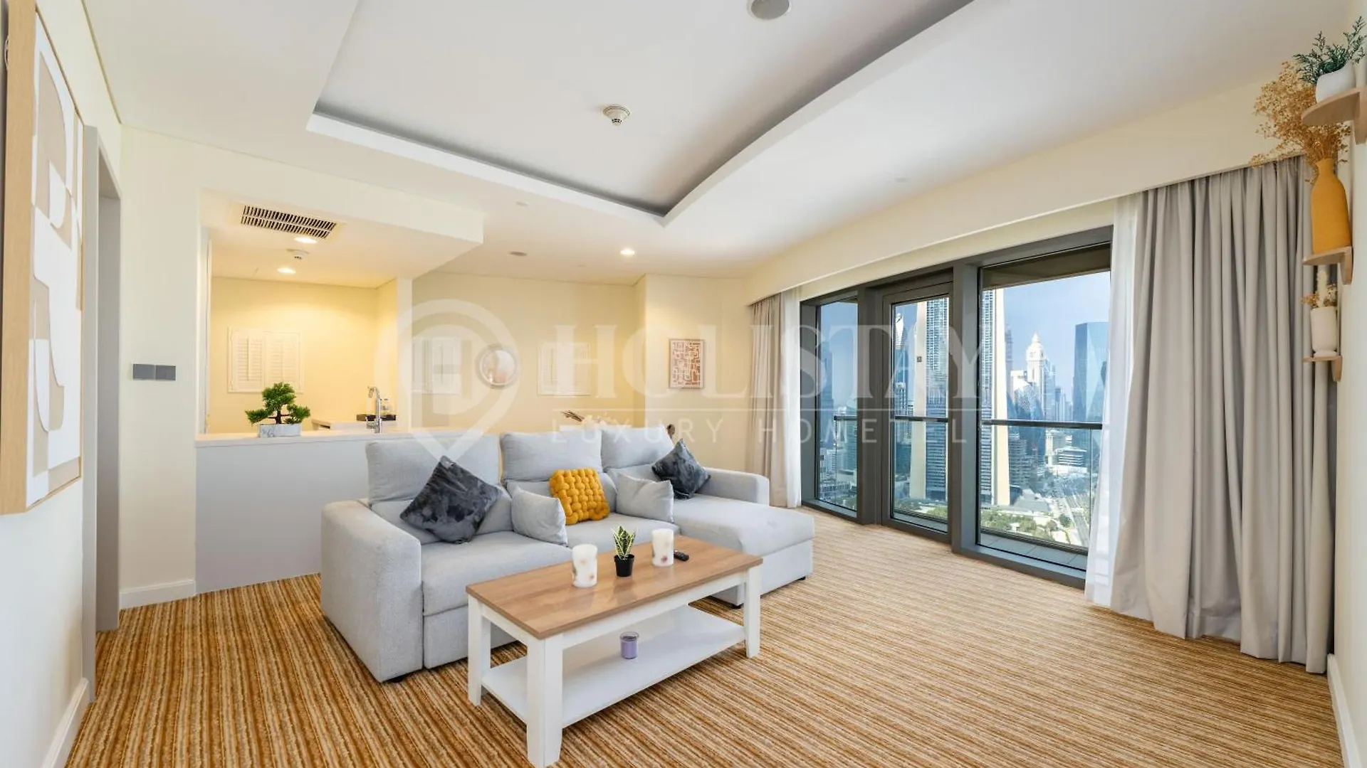 Holistay Luxury Homes - Burj Khalifa View - Direct Access Dubai Mall شقة
